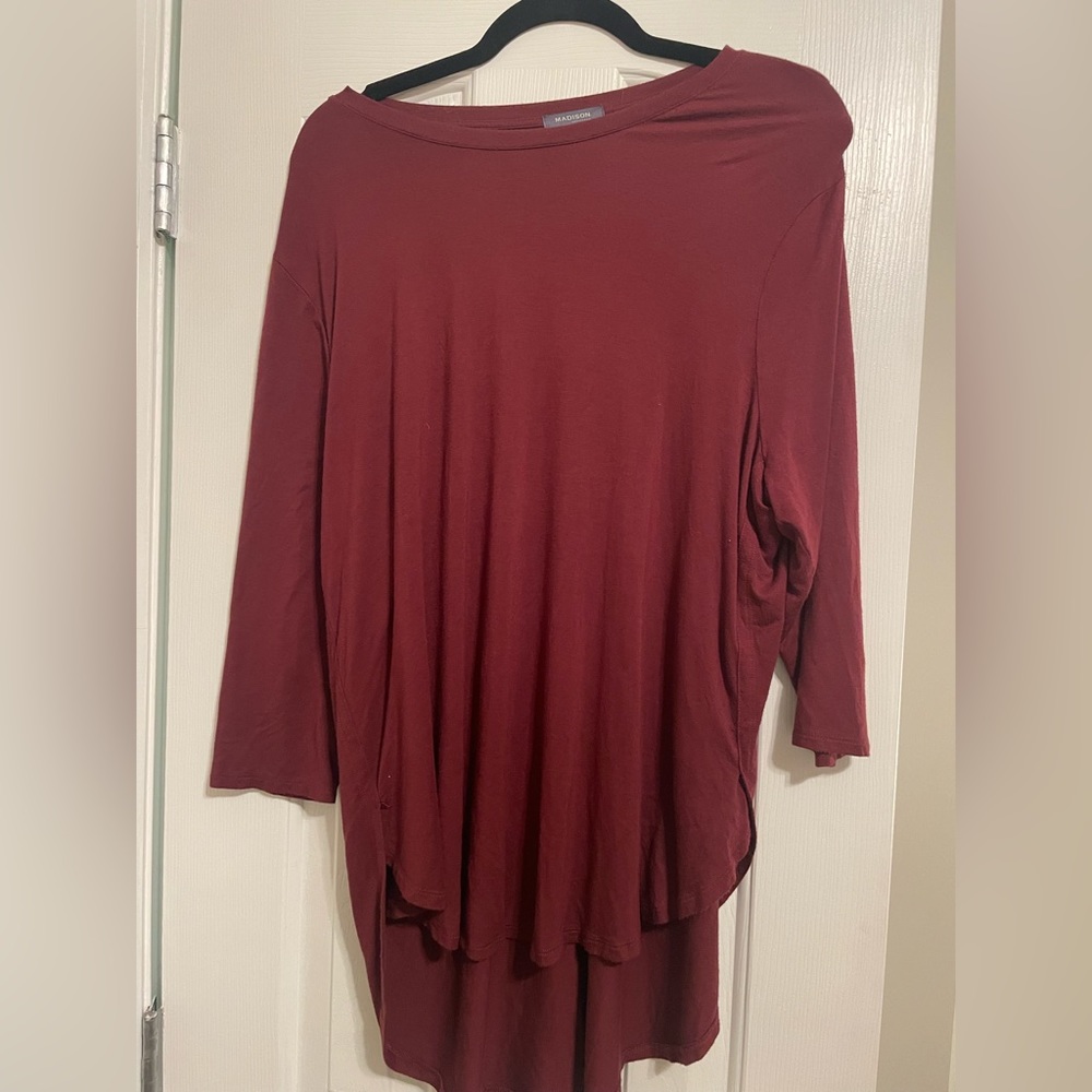 Super soft and cozy maroon top! Pair it with anything to elevate your look!